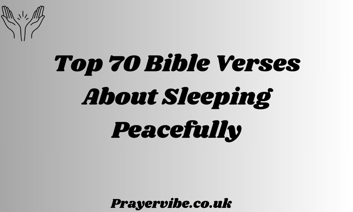 Bible Verses About Sleeping Peacefully