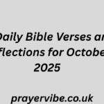 31 Daily Bible Verses and Reflections for October 2025