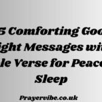 Comforting Good Night Messages with Bible Verse for Peaceful Sleep