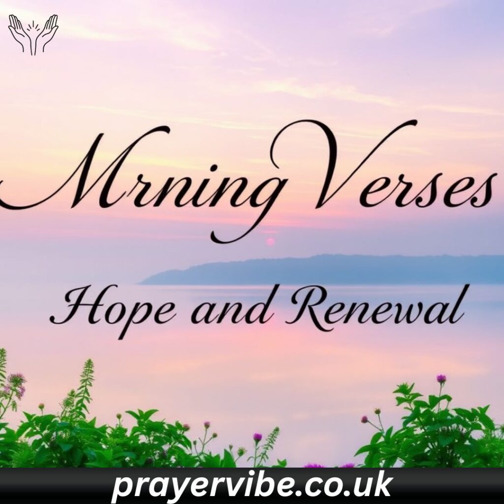 Morning Verses Hope and Renewal