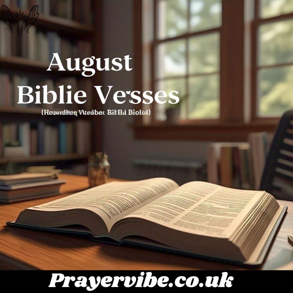August Bible Verses