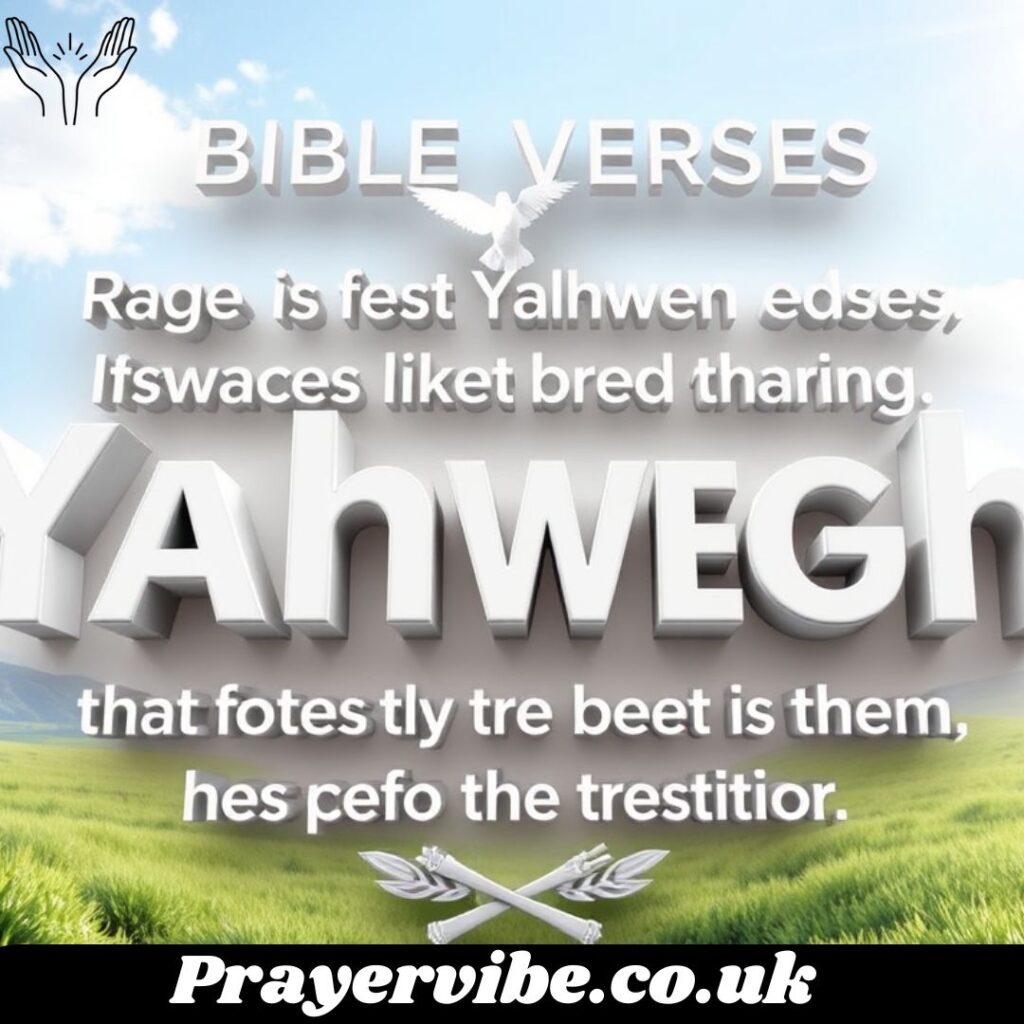 Key Verses Featuring Yahweh