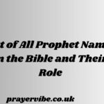 List of All Prophet Names in the Bible and Their Role