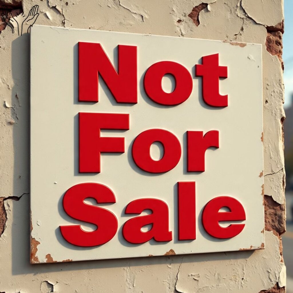Alternative Phrases for "Not For Sale"